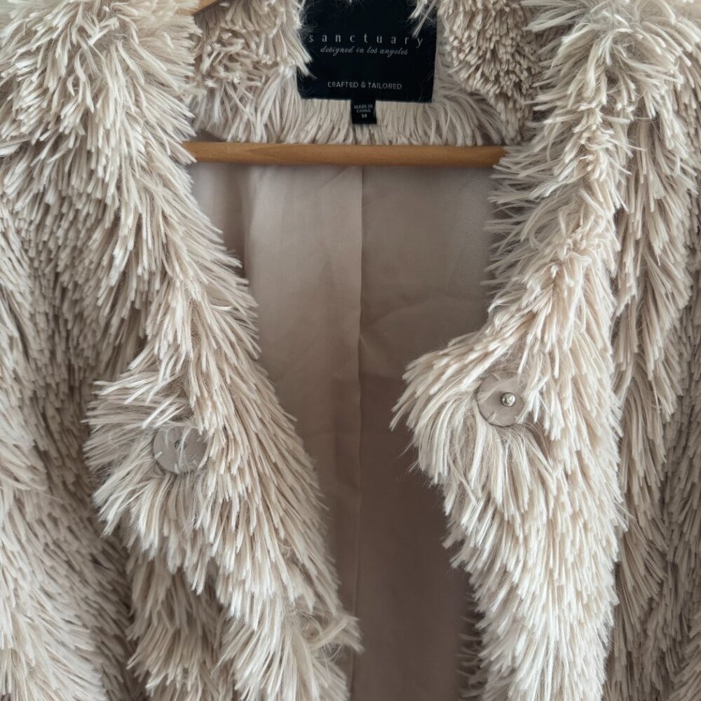 Sanctuary Faux Fur Blazer Jacket (M) - Picture 6 of 7